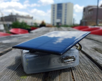 Solar Powered USB Charger Kit