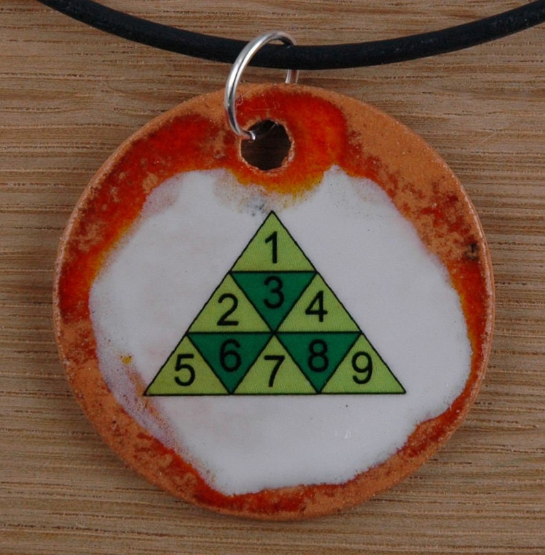 homemade girls boys women men teacher study jewellery jewelry gift handmade talisman Orginal handicraft: pendant number pyramid; math