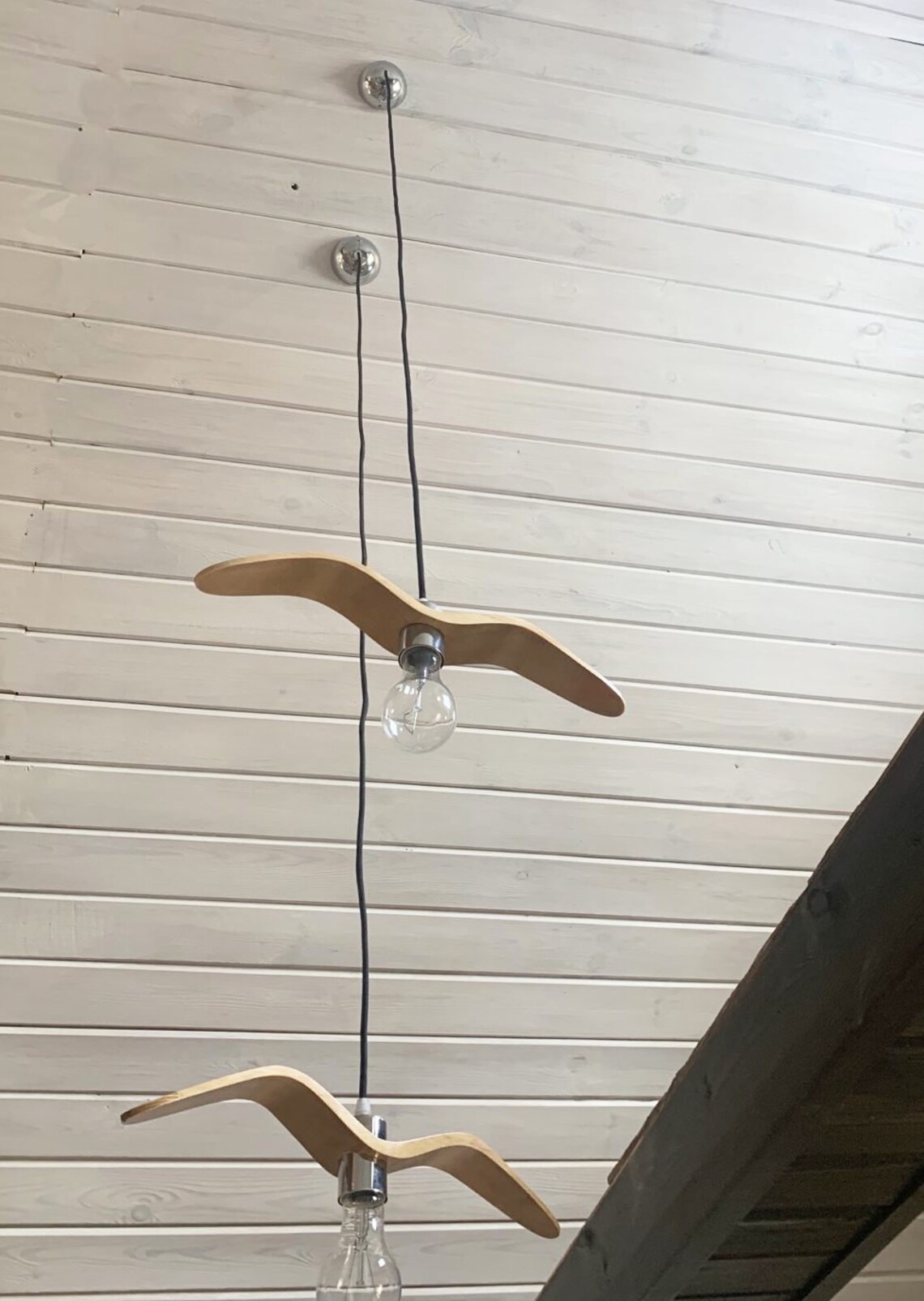Bird Lamp Chandelier Bird Wooden Interior Wood Pendant Light Ceiling ... - Wooden Bird Aviary Lights Sale