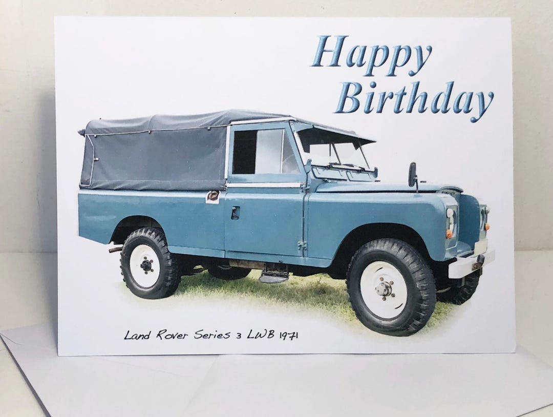 Land Rover Series 3 LWB 1971 - 5x7in Greeting Card With Envelope ...