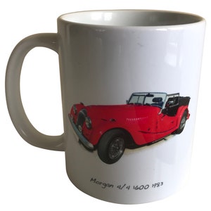 Morgan 4/4 1600 1983 - 11oz Ceramic Mug - Single, Pair or Set of Four - Ideal Gift for the British Sports Car Enthusiast