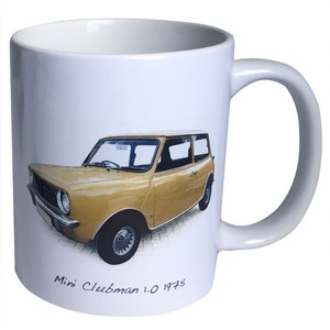 Mini Clubman 1.0L 1975 - 11oz Ceramic Mug - Single, Pair or Set of Four - The Perfect Gift for Mini Enthusiast