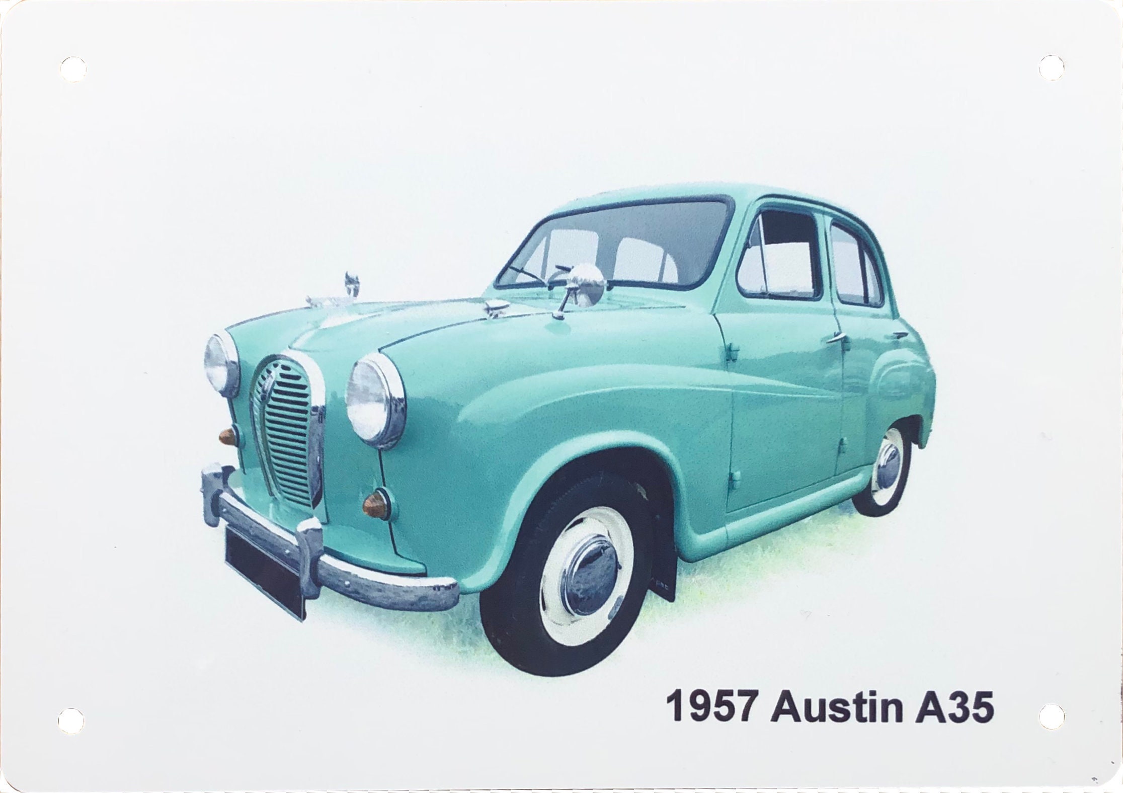 Plaque En Tôle Rétro Austin Cooper - Décoration Murale Vintage Pour Fans De Voitures Anciennes - 20x30 Cm - 10