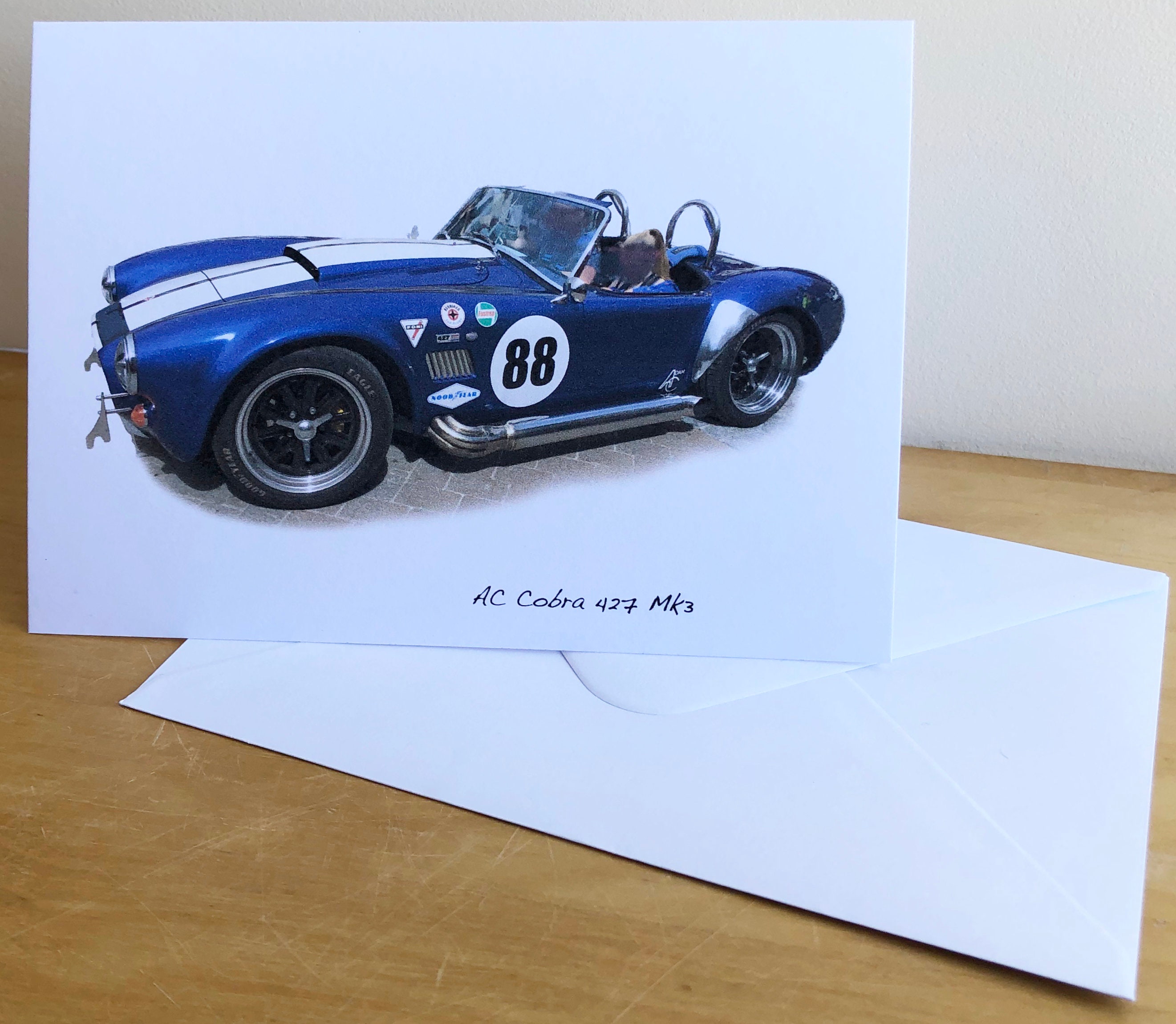 AC Cobra 427 Mk3 - 5 X 7in Happy Birthday, Anniversary, Retirement