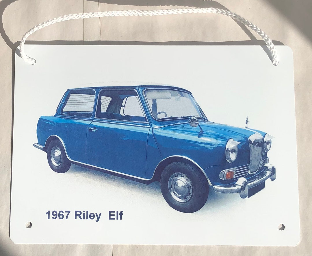 Riley Elf 1967 -aluminium Plaque - Two Sizes A5 or 203 X 304mm - Ideal ...