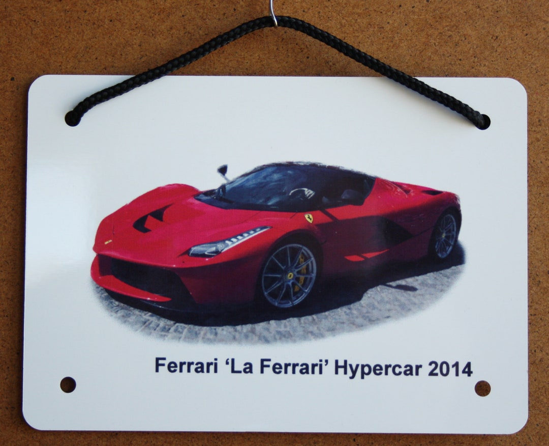 Ferrari Hypercar 2014 - Aluminium Plaque - Two Sizes A5 or 203 X 304mm