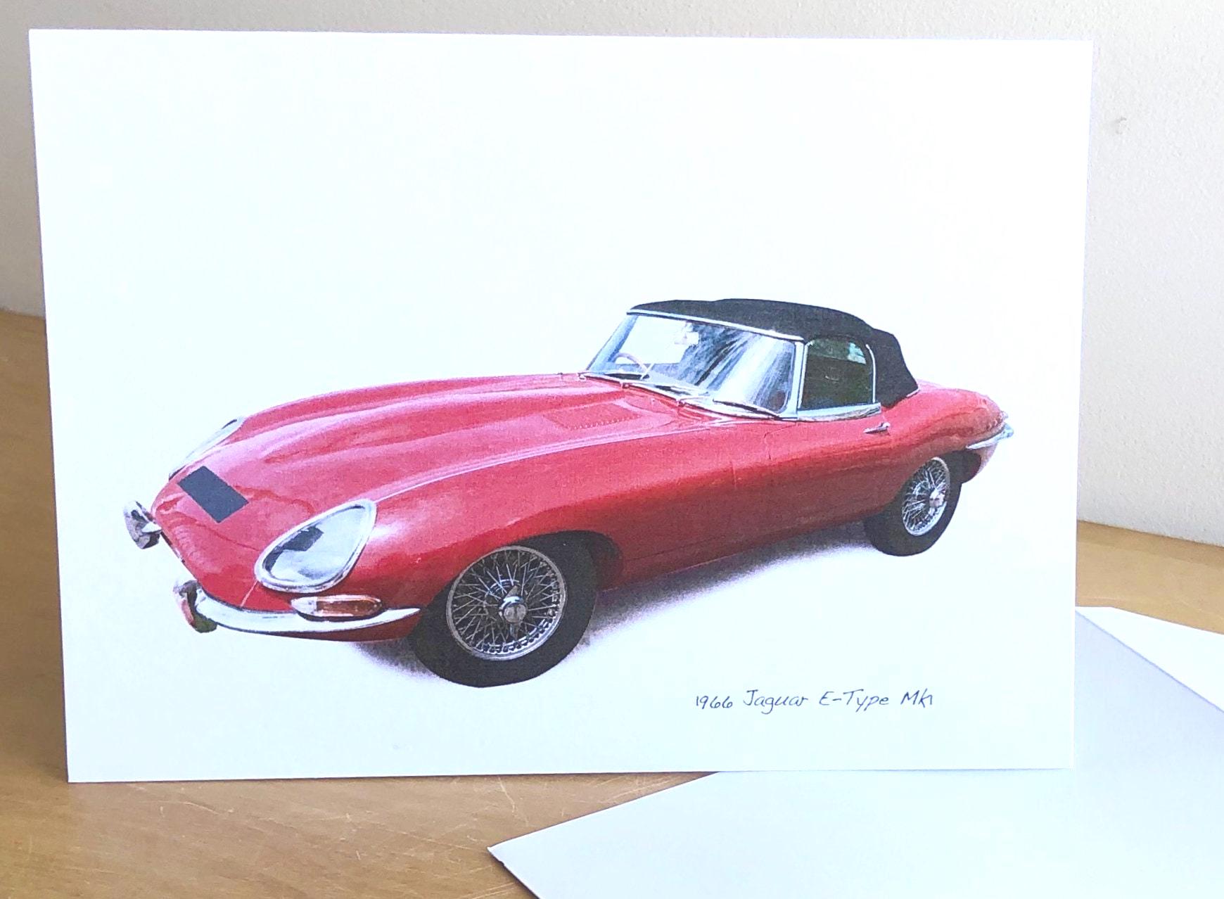 Biglietto D'auguri Di Lusso Con Auto D'epoca E Motivi Londinesi | Hotchpotch | Formato Quadrato 15x15cm Con Busta