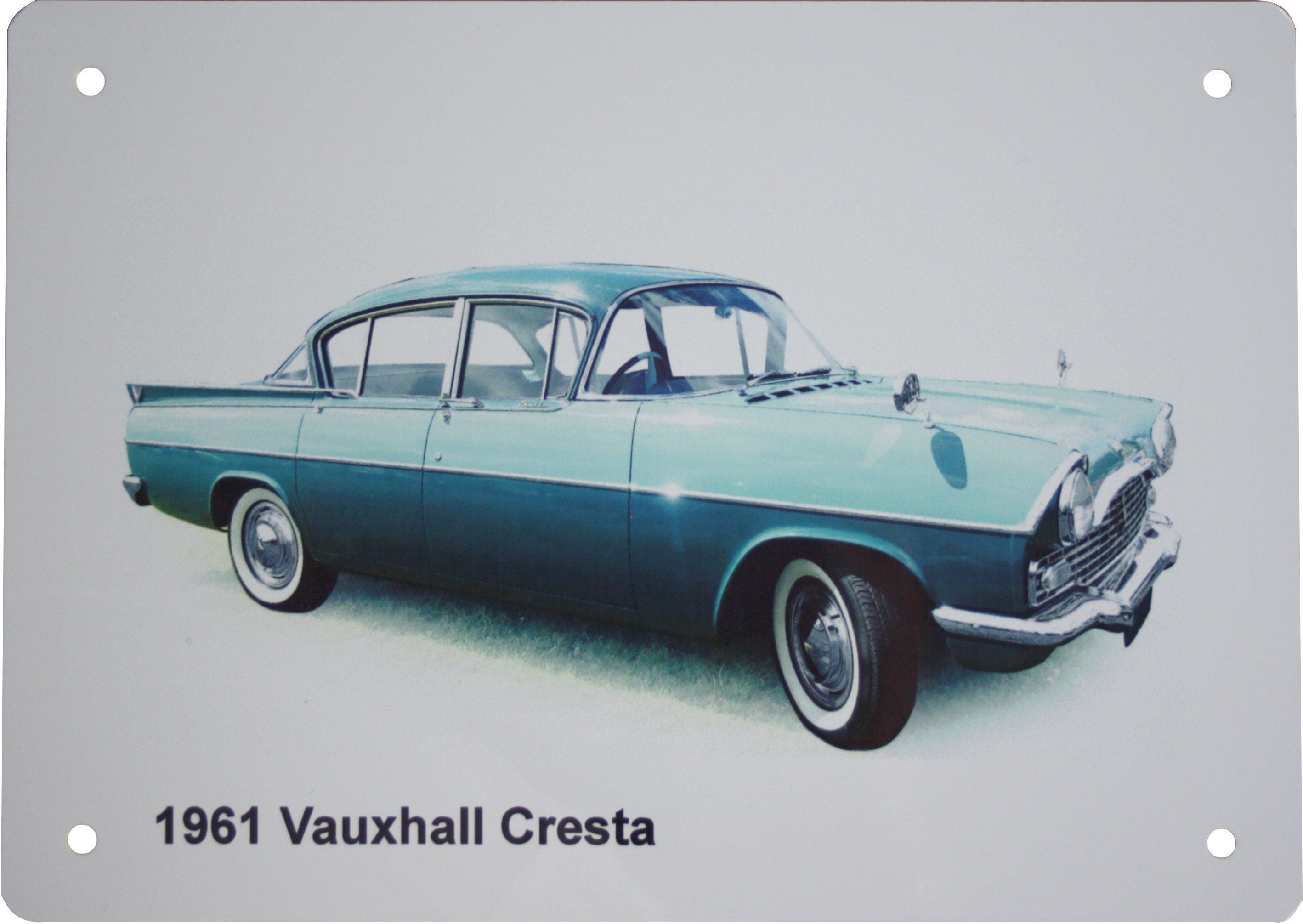 Vauxhall Cresta PA 1961 Aluminium Plaque Two sizes A5 or 203 x 304mm 1960s British Saloon Cars