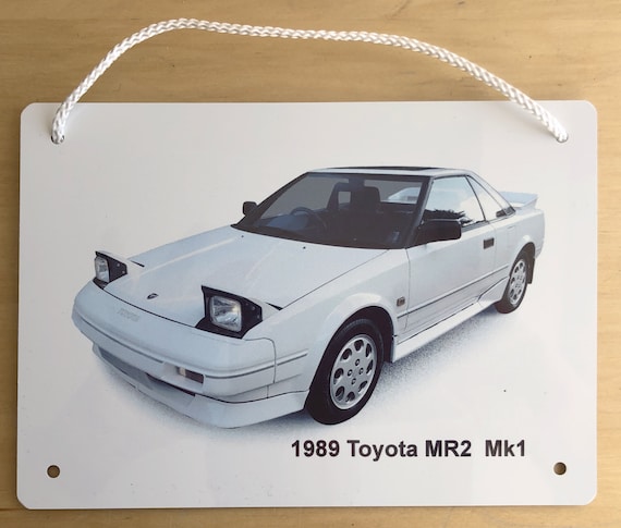 Toyota MR2 Mk1 1989 - Aluminum Plaque – Two Sizes A5(148x210mm) or