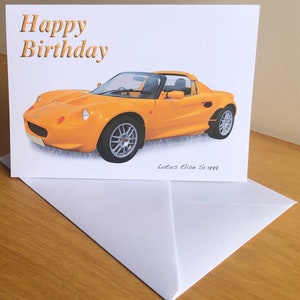Lotus Elise S1 1999 - 13 x 18 cm Grußkarte mit Umschlag