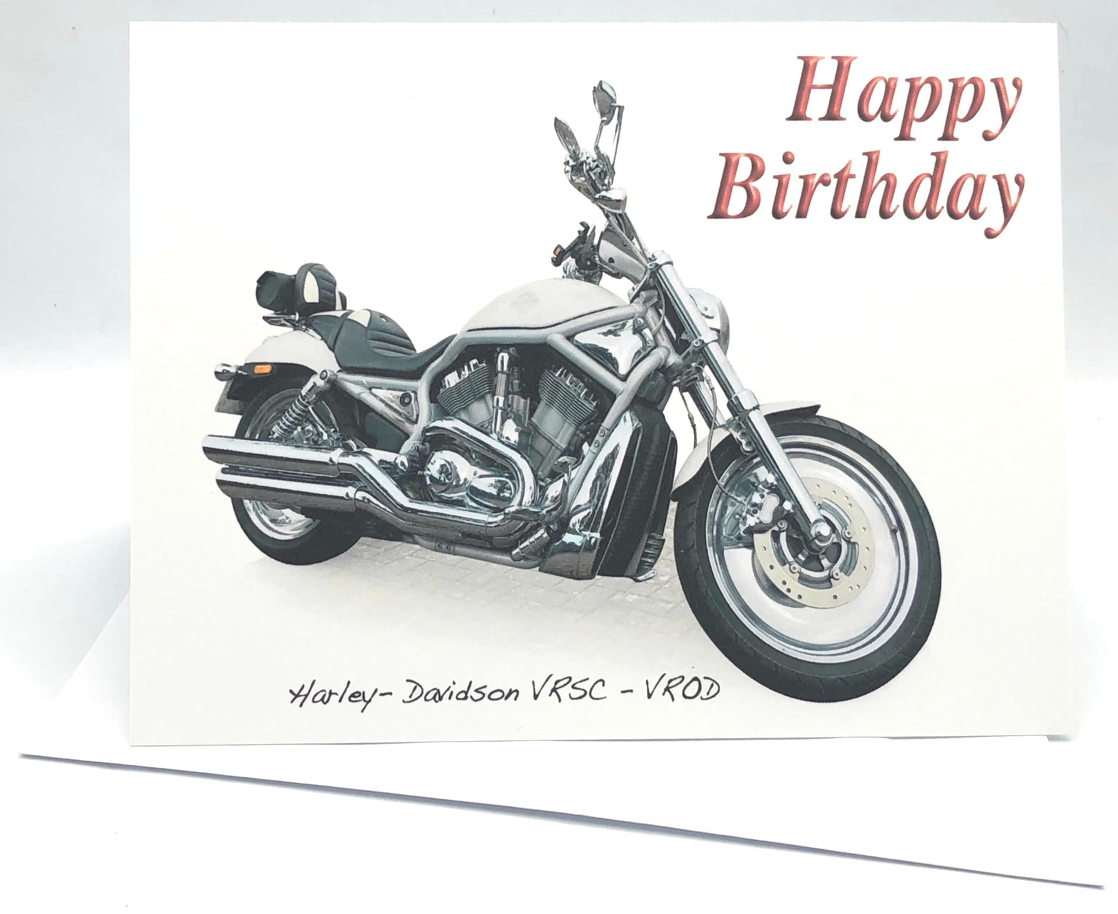 Harley-davidson VRSC V-rod Classic Motorcycle - 5x7in Greeting