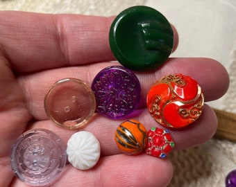 Destash Lot of Glass Buttons