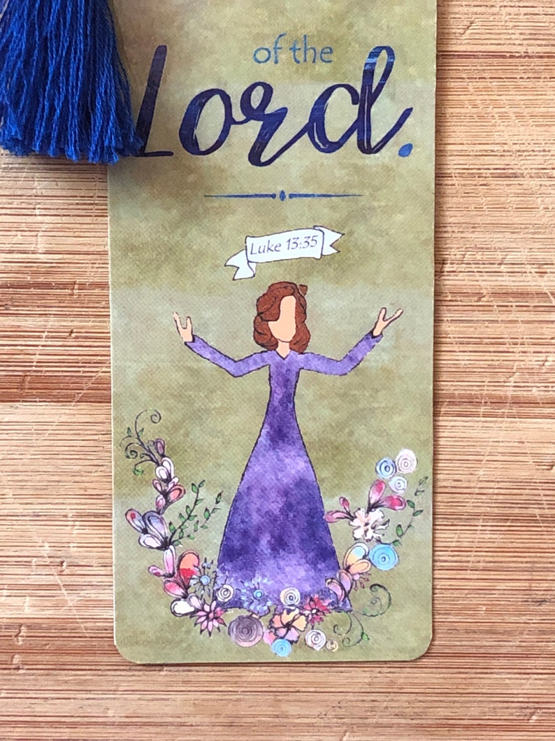 Bible Verse Bookmark Luke 1335 handmade WITH tassel Etsy