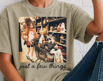 Vintage Shopping Cart Photo T-Shirt | "just a few things" graphic