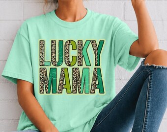 Lucky Mama Graphic T-shirt | Comfort Colors, St. Patrick's Day