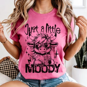 Stimmungsvolle Highland Kuh Komfortfarben T-Shirt : Farmcore Tee