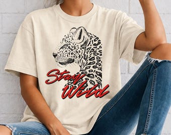 Stay Wild Tiger Graphic T-Shirt | Trendy Comfort Colors