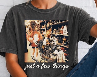 Vintage Shopping Cart Photo T-Shirt | "just a few things" graphic