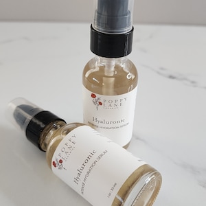 Hyaluronic Acid Hydration Serum, Organic Skin Serum, Hydration Serum, Face Serum, Skin Serum, Rejuvenating Face Serum, Moisturizing Serum
