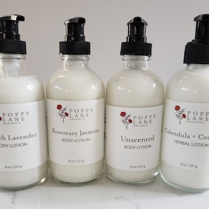 Creamy Body Lotions | Vegan Lotion | Organic Lotion | Moisturizing Cream | Body Cream | Body Butter | Lotion | 8oz