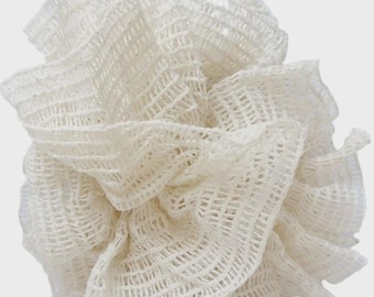 Spugna da doccia in ramia naturale: spugna da bagno esfoliante