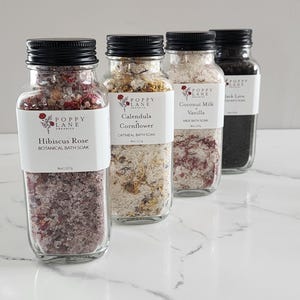 Baños de inmersión / Regalos de spa / Bolsas de sales de baño / Sales de baño / Baños de inmersión a base de hierbas / Regalos de boda / Regalos de baby shower / Regalos para ella / 8 oz