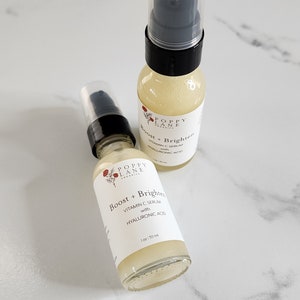 Boost & Brighten Vitamin C Serum, Organic Skin Serum, hydrating Serum, Face Serum, Skin Serum, Dark Spot Serum, Organic Skin Oil
