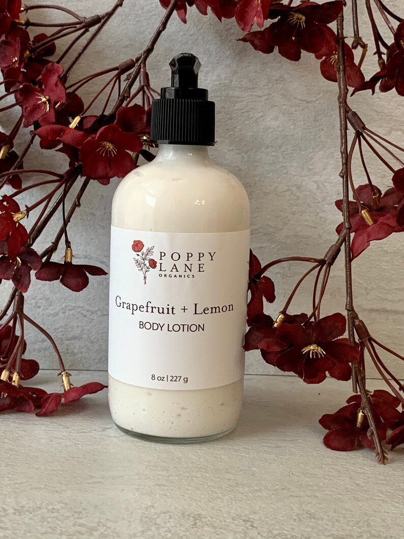 Grapefruit Lemon Body Lotion Vegan Lotion Organic Lotion Etsy