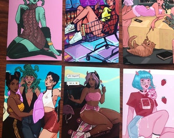 Monster Girl Mini Print Set Part 2