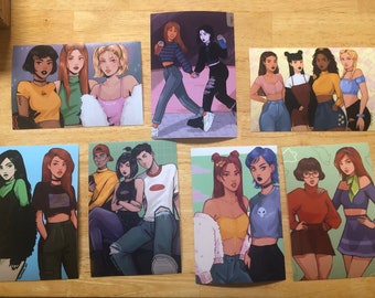Nostalgic Cartoon Fan-art Mini-prints