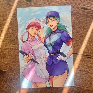 Officer Jenny and Nurse Joy Mini Print