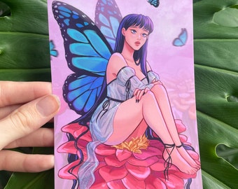 Butterfly Girl Print Mini