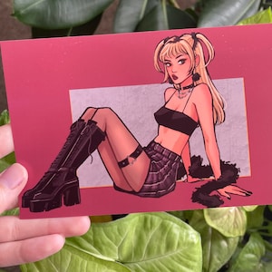 Goth Anime Girl Mini Print Set