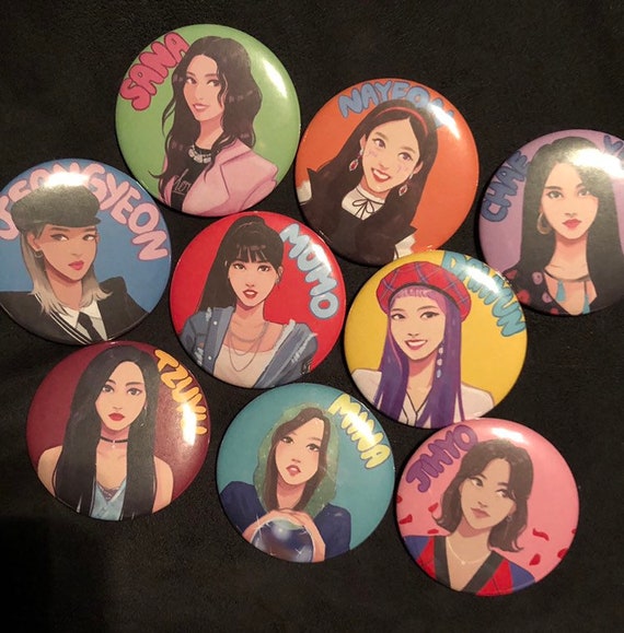 Twice Yes Or Yes Buttons Etsy