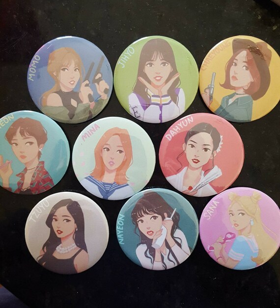 Twice K Pop Cheer Up Buttons 2 25 Inch Etsy Ireland