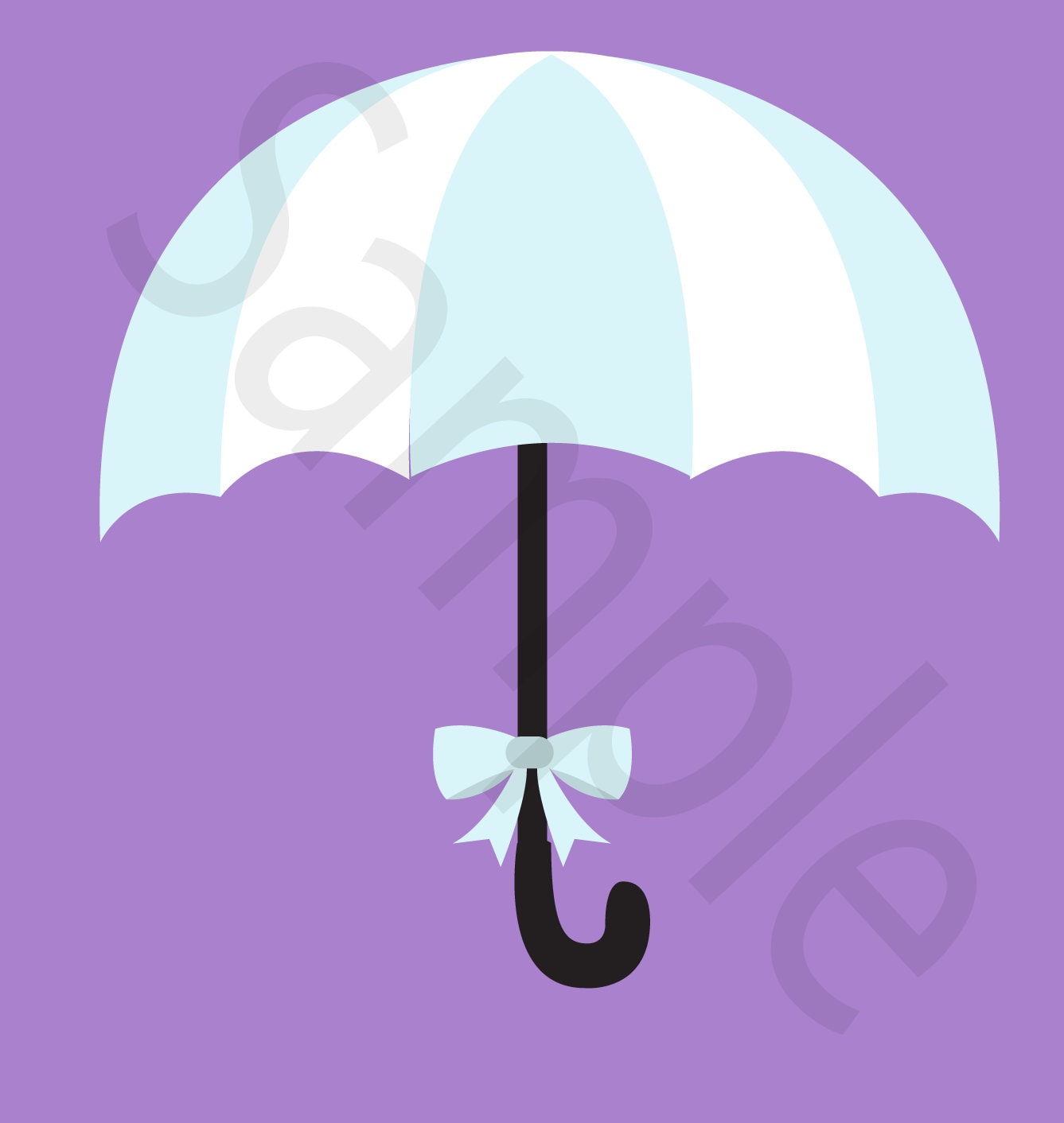 Pastel Umbrellas Clipart Set 2 in a PNG 300ppi Format. Etsy