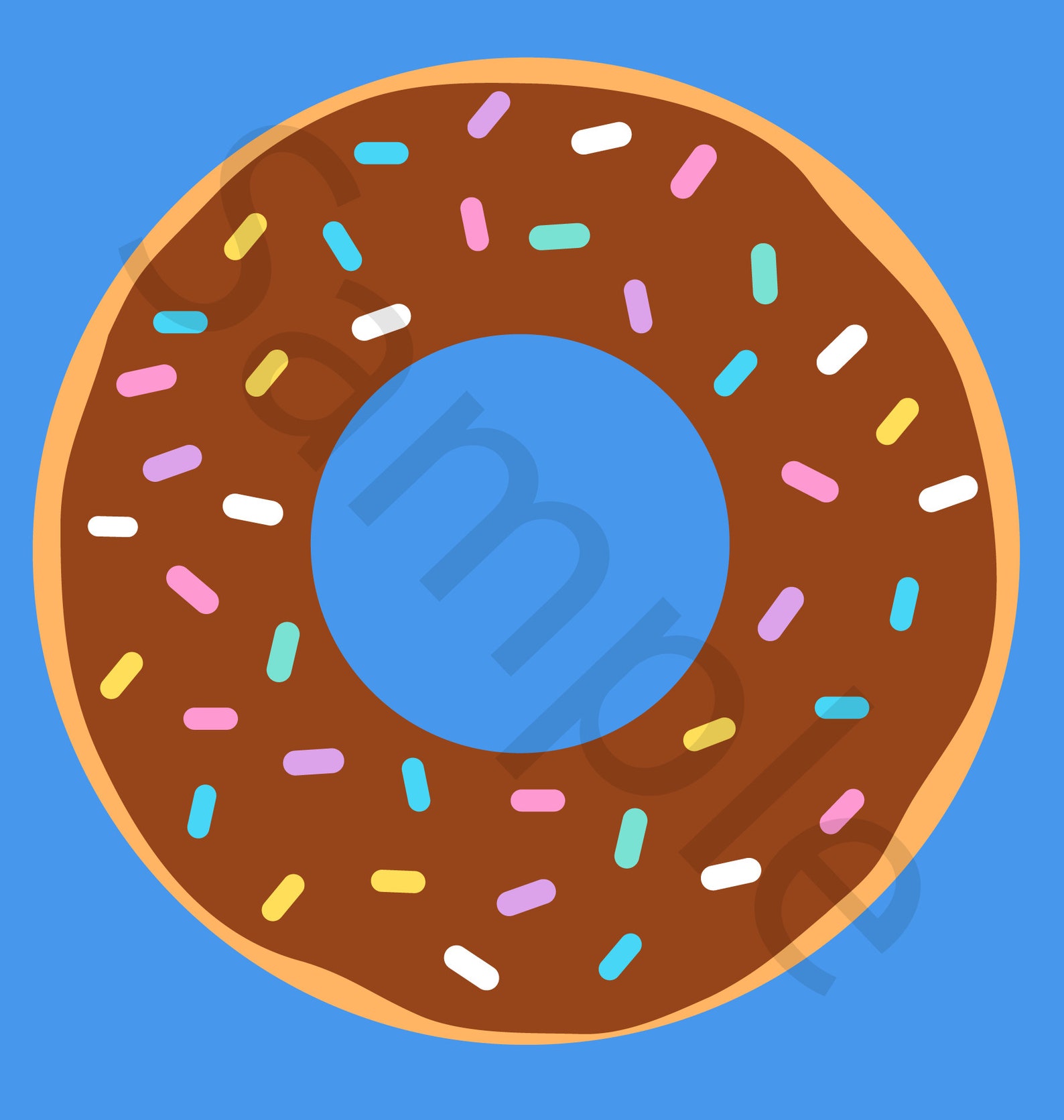 Sprinkled Donuts Clipart Set in a PNG Format. Personal & Etsy Canada