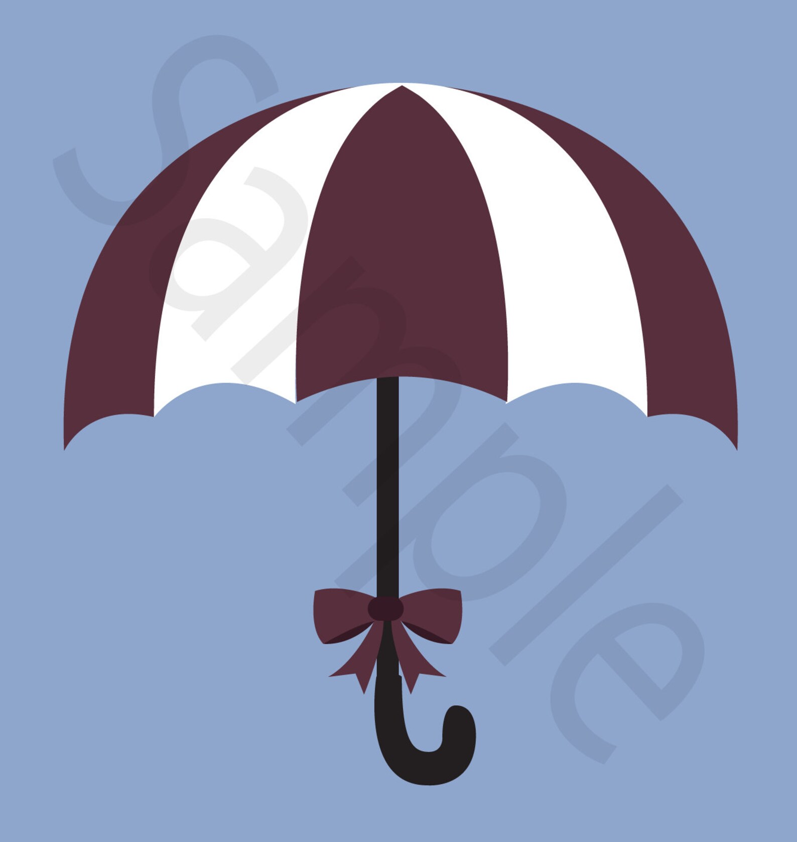 Pastel Umbrellas Clipart Set 2 in a PNG 300ppi format. Etsy
