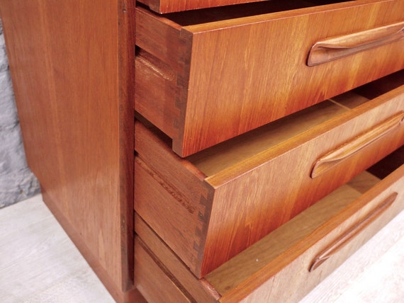 G Plan Fresco Chest Of Drawers Mid Century G Plan Bedroom Drawers Vintage Chest Of Drawers Storage Drawers Teak Sideboard Gplan Danish
