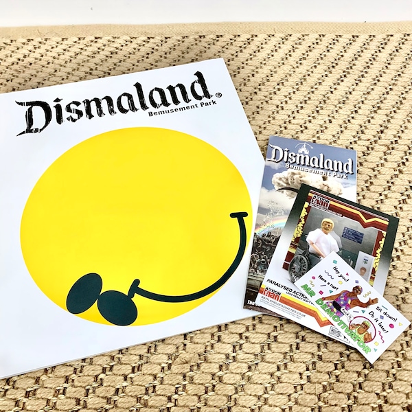 Banksy Dismaland Souvenir Programme, Banksy Dismaland Original Park Map, Banksy Collectable Prints, Banksy Dismaland Gifts, Dismaland Art