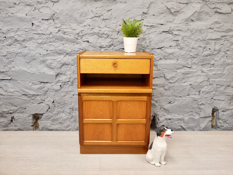 Nathan Teak Media Cabinet Vintage Nathan Tv Unit Nathan Lp Etsy