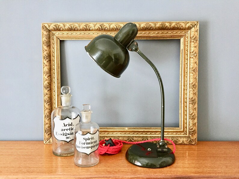 Vintage Desk Lamp Mid Century German Desk Lamp Vintage Etsy