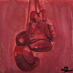 Boxing glove Print acrylic painting 50x50 cm Boxe image 3