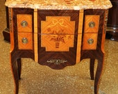 Superb Italian Made French Louis XV Inlaid Rosewood Night Stand Table SINGLE
