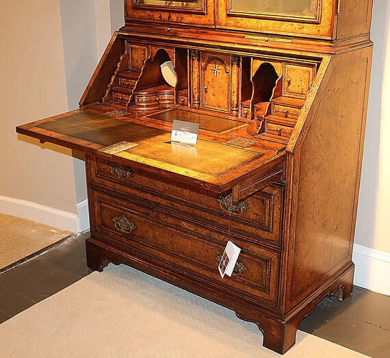 Desks Best Custom Tombstone Mirrored Queen Anne Secretary Desk W