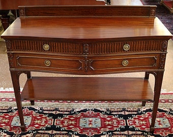 Early 20th Century Mahogany Adams Style Sideboard Server Buffet Made In Boston