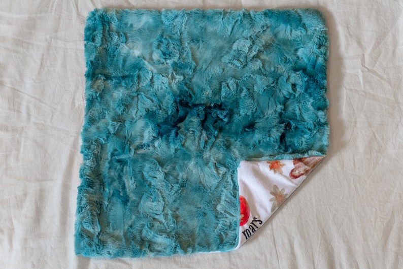 Oh the places you'll go blanket Dr. Seuss baby blanket outer space blanket baby lovey image 3