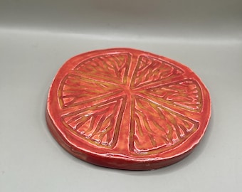 Flat Orange Coaster