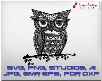 Download Owl mandala svg | Etsy