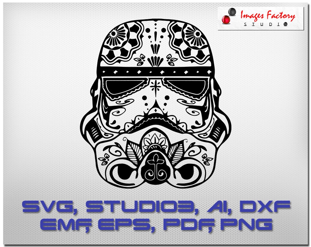 Download Stormtrooper mandala Cricut Design Space Silhouette ...